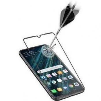 Huawei P30 Hartglas‑Capsule mit klaren Rändern – Schwarzer Stil