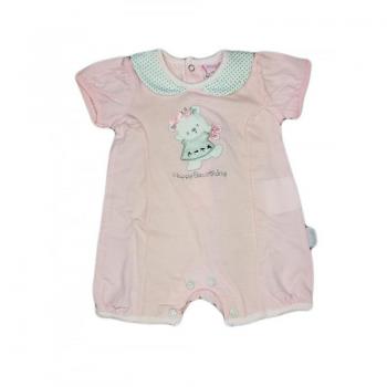 Tutina mezza manica bimba rosa pastello 6-9 mesi