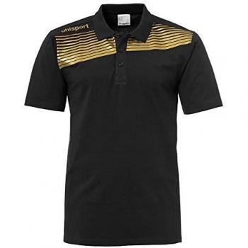 Colección UHLSport Liga 2.0 – Polo Negro/Gold Hombre XL