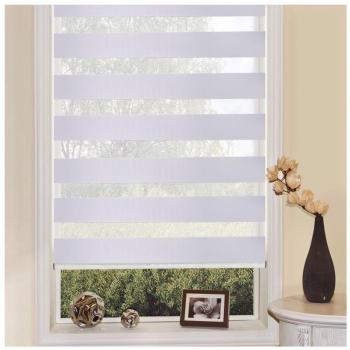 Moderne Graue Duschvorhänge Shiny Home® Plissee Rollo Doppel 57 × 150 cm