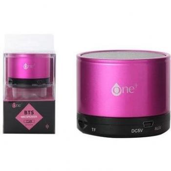 Mini altavoz rosa con Bluetooth