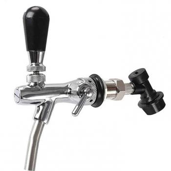Ball Lock Disconnect Beer Tap with Adjustable Flow
