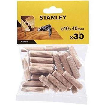 Round Hardwood Dowel Rods 10mm x 40mm Pack of 30 by Stanley