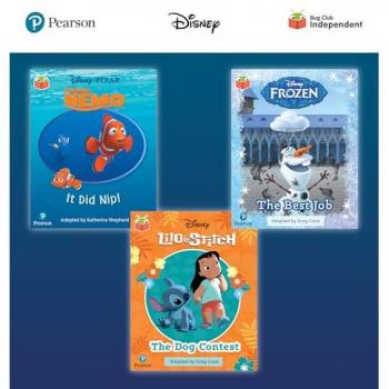 Pearson Bug Club Disney Reception Pack C, including decodable phonics readers for phases 2 and 3: Finding Nemo: It Did Nip!, Frozen: The Best Job, Lilo and Stitch: The Dog Contest
