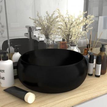 Lavabo de Cerámica Negro Mate
