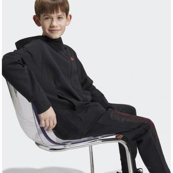 Sudadera con Capucha Zippé para Niños Adidas Z.N.E. Star Wars Negra y Roja