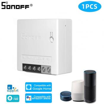 Sonoff Mini R2 Dual Channel Smart Switch – Wi-Fi, Timer, Remote, Alexa & Google Assistant Support