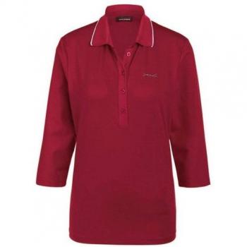 Goldner Comfort Micro‑Modal Polo – Donkerrood – Gr. 46