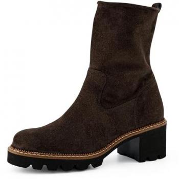 Stylish Brown Heeled Boots (Size 9) – Paul Green Collection