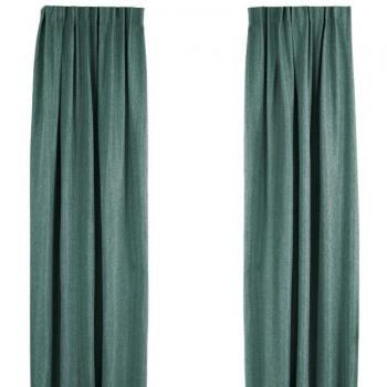 Voile occultant haut de gamme Lifa Living – vert – 260 × 150 cm, crochet inclus