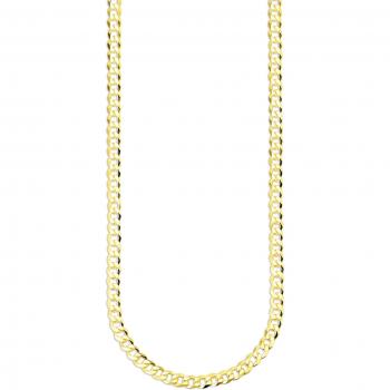 BRUNO BANANI Schmuckkette 925 Silber Panzerkette
