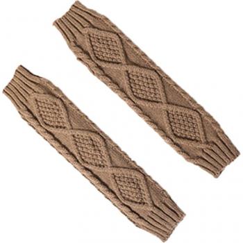 Mitaines Losange Longue Automne Hiver Femmes Tricot