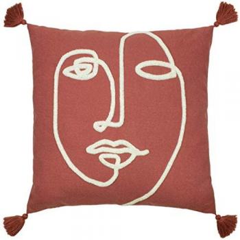 Furn. Uno Red Clay Face Pillow