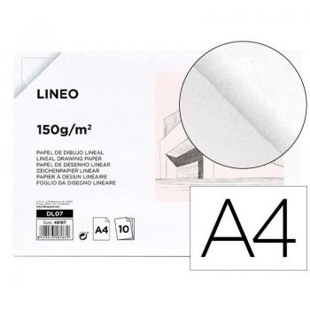 Papel Dibujo 210x297mm 150g/m² Sin Recuadro Paquete de 10 Hojas