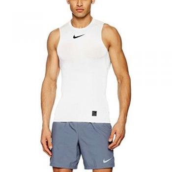 Nike Herren Pro Trainingstop, Weiß/Schwarz, XL