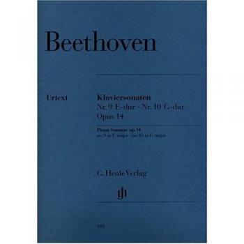 Klaviersonaten Nr. 9 E-dur op. 14,1 und Nr. 10 G-dur op. 14,2