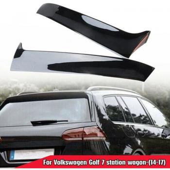 Golf 7 R Variant Spoiler Set Hinten Fenster Seite Glanz Schwarz