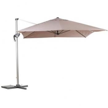 Taupe Ombrello Equador 4x3 in Alluminio e Poliestere
