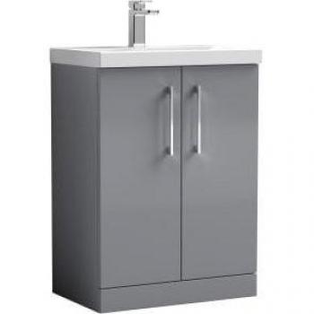 840 x 610mm Grey Satin Arno Vanity Unit with Basin