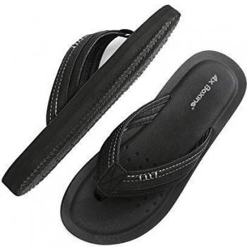 ARRIGO BELLO Herren Badeschuhe Zehentrenner Flip Flops Leder Sandalen Größe 41-46