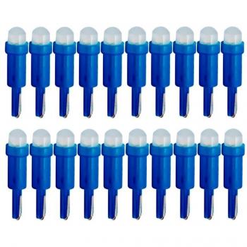 20PCS W1.2W T5 LED Bulbs for Vehicle Indicators
