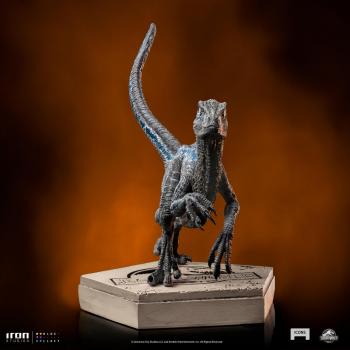 Velociraptor Blue – Miniatur-Statue 9 cm (Iron Studios Jurassic World Icons)