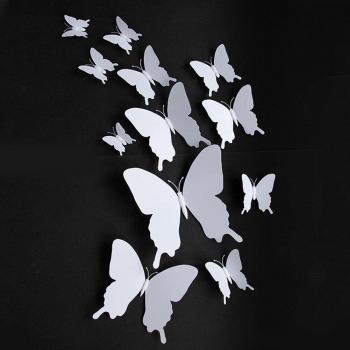 12pcs DIY 3D Butterfly Wall Stickers with Magnet for Windows