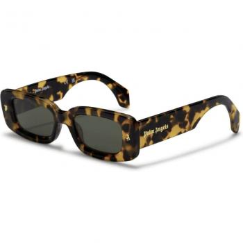 Palms Angeles Unisex PERI022 Lala 6455 Acetate Havana Green Square Sunglasses