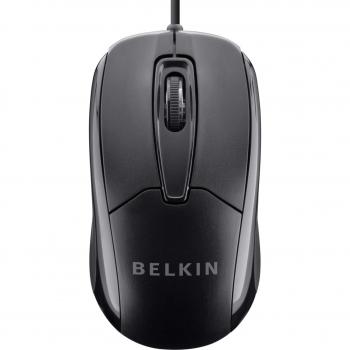 Belkin Wired USB Precision Mouse – 5‑Foot, 3 Buttons (PC & Mac)