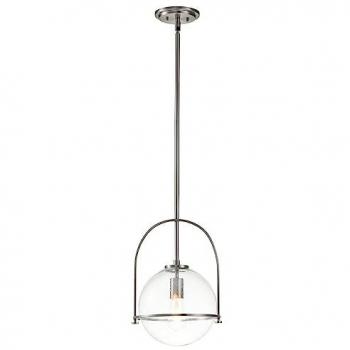 Elstead LIGHTING Hängeleuchte, Esszimmerleuchte Deckenleuchte Pendelleuchte Hängelampe Stahl Nickel D