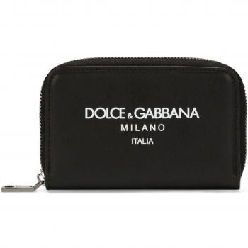Portafoglio Uomo in Pelle Dolce&Gabbana Nero Taglia OS