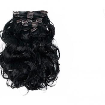Feibin Clip Extensions de cheveux – Mariage 22” (55 cm), résistant à la chaleur