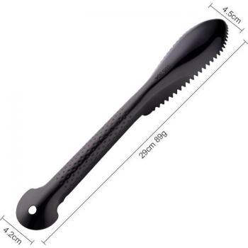 Fish Scale Brush with Stainless Steel Handle