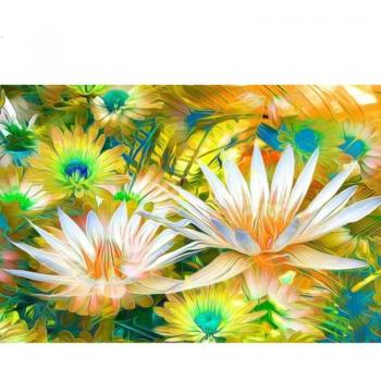 Sparkling Lotus Mosaic 20x30 CM