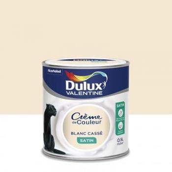 Dulux Valentine Finition Satinée – Blanc Cassé 0,5 L