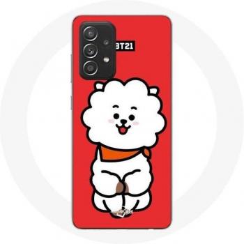 Coque Samsung Galaxy A52 BTS RJ Jin Fond Rouge