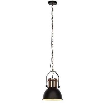 BRILLIANT Lampe „Salford“ – 23‑Zoll Pendellampe, schwarz/kupfer