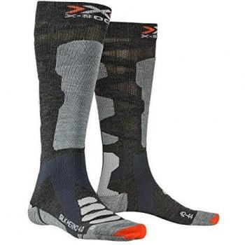 X-Socks Calcetines de Esquí Merino 4.0 (3 Uds) Anthracite Melange/Grey Melang Talla 39/41