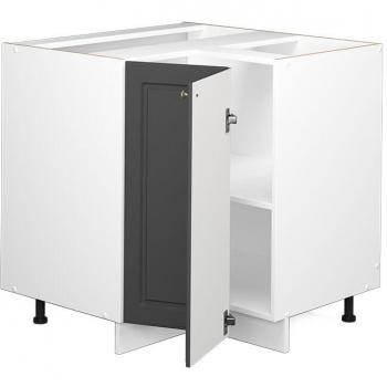 Vicco Eckregal Fame-Line, Anthrazit-Gold/Weiß, 80.5 cm