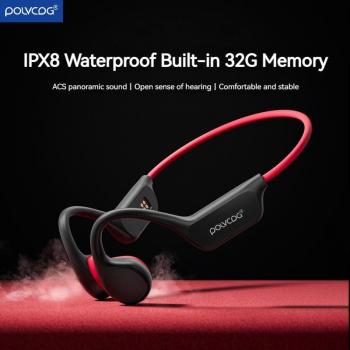 POLVCDG X7 IPX8 Swim-Friendly Headphones