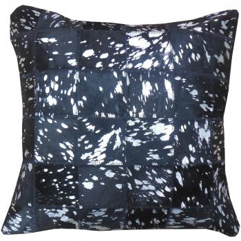 Silber‑Graues Sit Möbel Kissenmodell 1032-21 – Kuhfell mit Verschluss, 45 x45 cm, 7 cm Höhe,