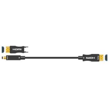 Actieve 4K Glasvezelkabel HDMI, Ultieme HD Kwaliteit, Afneembare Plug-in