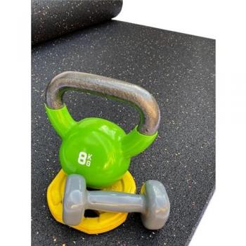 Esterilla de Fitness 1,25m x 6m EPDM Negro