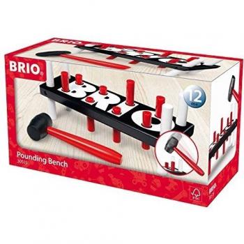 Brio Wooden Pounding Toy, Black Edition, 10-Piece Set