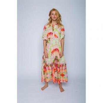 Emily Van den Bergh Rosa A-Linien-Midikleid, Größe 36