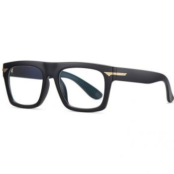 Gafas retro cuadradas para hombre, lentes ópticos anti luz azul, color azul, modelo 49362