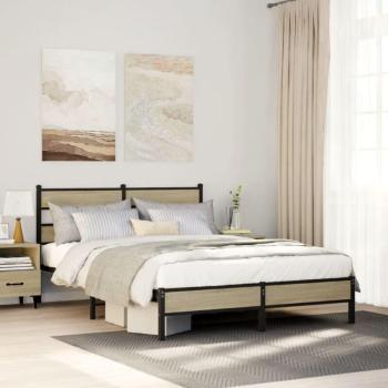Rama de Cama de Madera Roble 150×200 cm – Modelo Torana