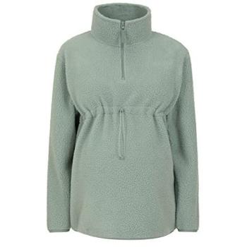 Mountain Warehouse Khaki Maternity Half Zip Sherpa Pullover