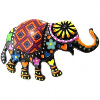 Pin “Éléphant en couleur” – La collection Les Trésors de Lily