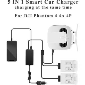 5 IN 1 Remote Controller Battery Charger for DJI Phantom 4